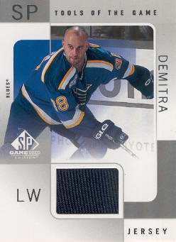 2000-01 SP Game Used Tools of the Game #PD Pavol Demitra