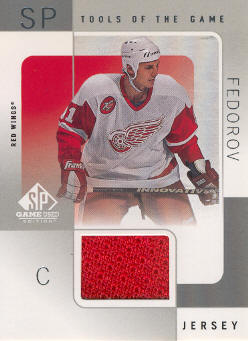 2000-01 SP Game Used Tools of the Game #SF Sergei Fedorov