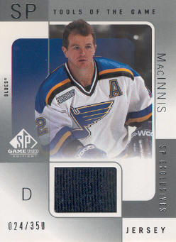 2000-01 SP Game Used Tools of the Game Exclusives #AM Al MacInnis