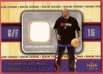 2002-03 Fleer Genuine Names of the Game Jerseys Gold #6 Vince Carter