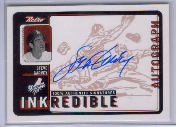1999 Upper Deck Retro Inkredible #SG Steve Garvey front image