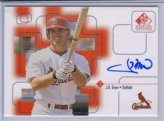1999 SP Signature Autographs #JD J.D. Drew front image