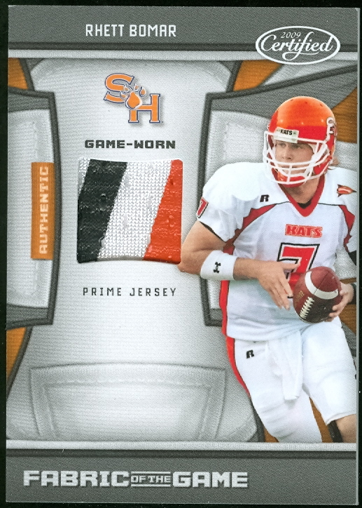 2009 Certified Fabric of the Game College Prime #21 Rhett Bomar/25