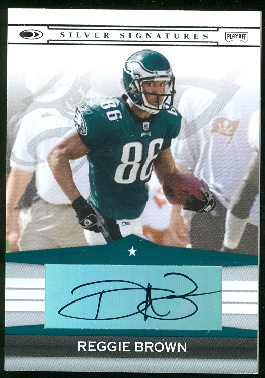 2008 Donruss Playoff Silver Signatures #RB Reggie Brown/37*