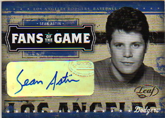 2005 Leaf Fans of the Game Autographs #1 Sean Astin