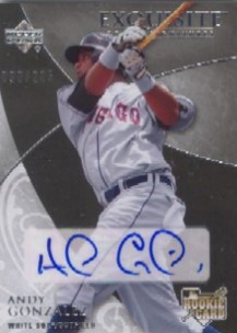 2007 Exquisite Collection Rookie Signatures #130 Andy Gonzalez AU/235 (RC)
