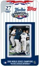 2009 Topps New York Yankees Team World Series Champions Factory Sealed 27 Card Set Includes Derek Jeter Alex Rodriguez Hideki Matsui Mariano Rivera & 17 Other Players & 6 Highlight Cards - In Stock   