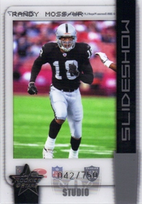 2005 Leaf Rookies and Stars Slideshow Silver Studio #SS17 Randy Moss