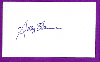 Solly Hemus Auto 3x5 index card Autograph Played 1949-59 St. Louis Cardinals, Philadelphia Phillies (NC118)