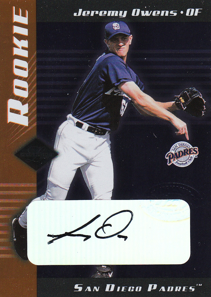 2001 Leaf Limited #311 Jeremy Owens AU RC
