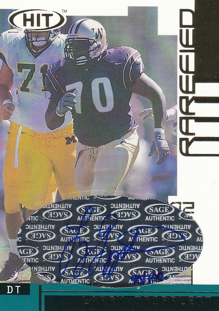 2002 SAGE HIT Autographs Rarefied Gold #H37 Larry Tripplett