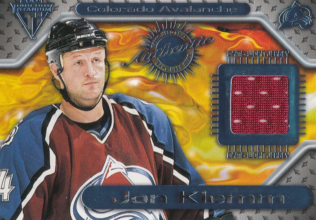 2000-01 Titanium Game Gear #75 Jon Klemm