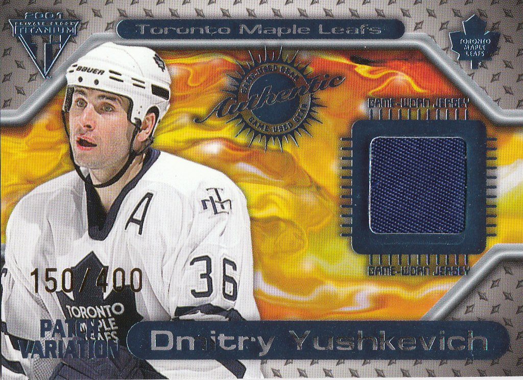 2000-01 Titanium Game Gear Patches #147 Dimitri Yushkevich/400
