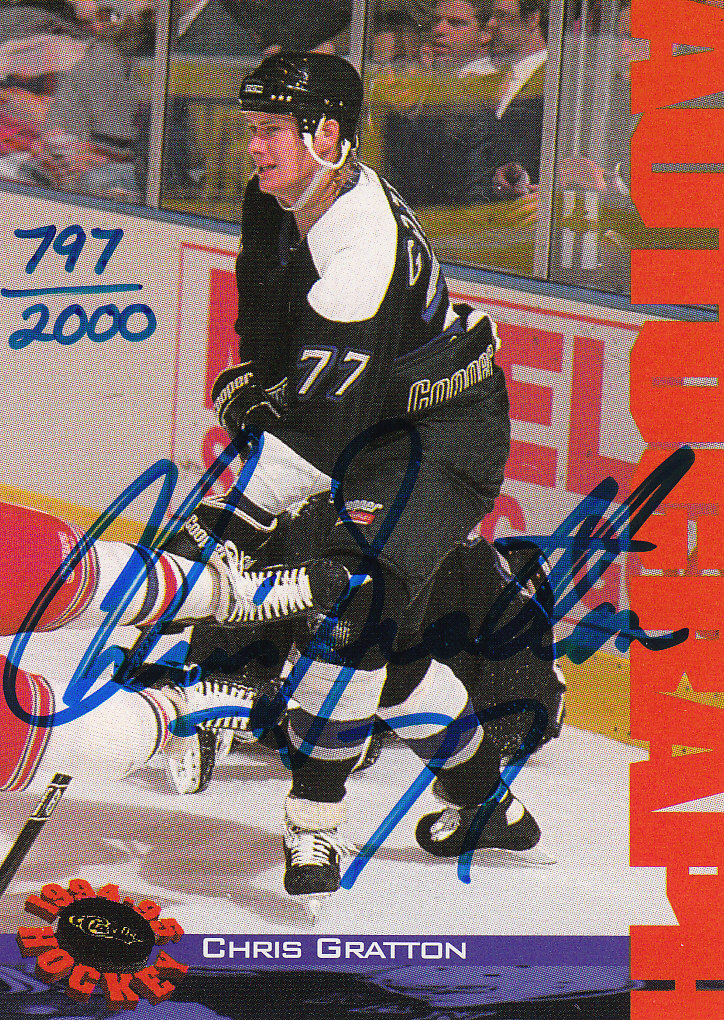 1994 Classic Autographs #NNO Chris Gratton/2000
