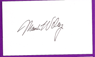 Mark Wiley Auto 3x5 index card Autograph Played 1975-1978 Minnesota Twins, San Diego Padres, Toronto Blue Jays (NC152)