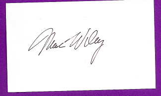 Mark Wiley Auto 3x5 index card Autograph Played 1975-1978 Minnesota Twins, San Diego Padres, Toronto Blue Jays (NC151)