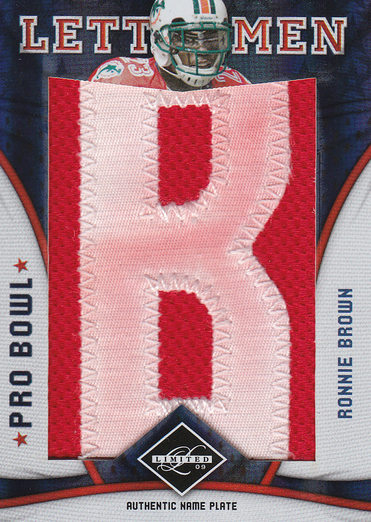 2009 Limited Pro Bowl Lettermen #21 Ronnie Brown/5