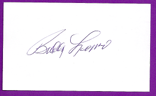 Buddy Lewis Auto 3x5 index card Autograph Played 1934-49 Washington Senators (NC159)