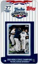 Yankees 2009 World Series Champions Topps 27 Card Limited Edition Set