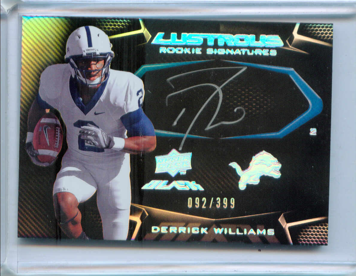2009 UD Black #110 Derrick Williams AU/399 RC