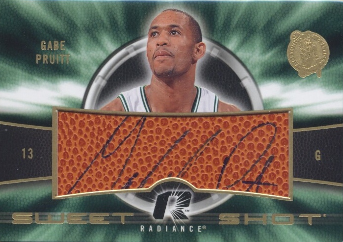 2008-09 Upper Deck Radiance Sweet Shot Autographs #SSGP Gabe Pruitt