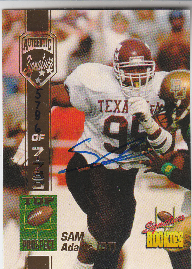 1994 Signature Rookies Autographs #1 Sam Adams