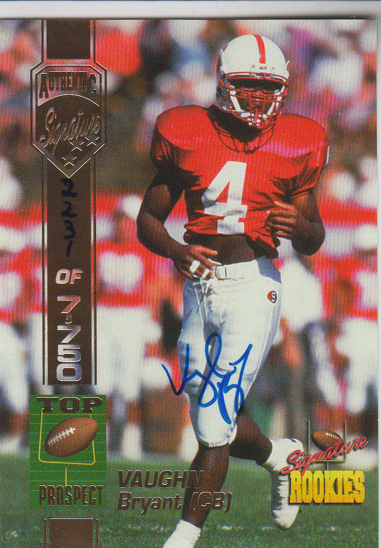1994 Signature Rookies Autographs #11 Vaughn Bryant