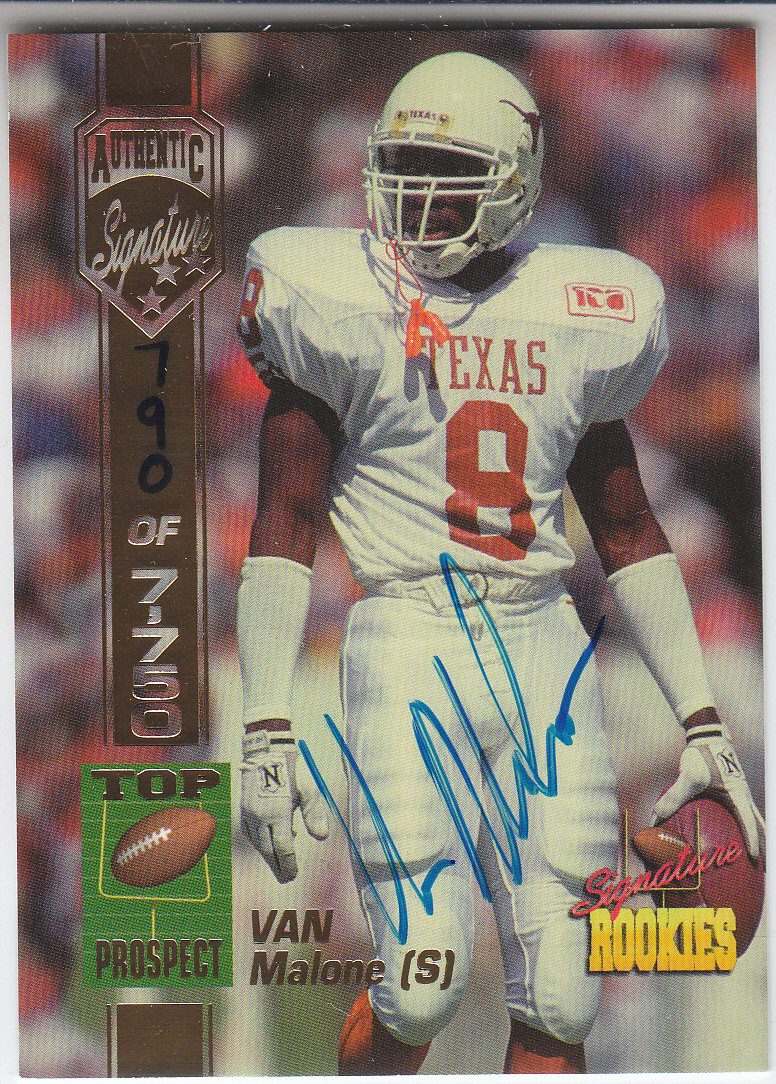 1994 Signature Rookies Autographs #34 Van Malone