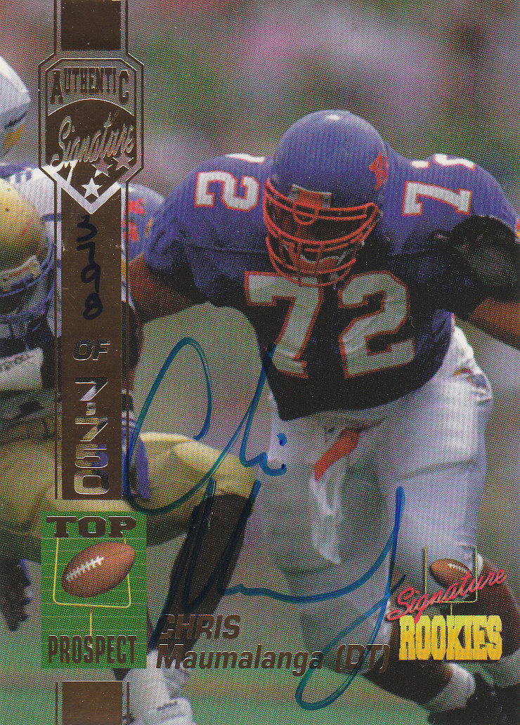 1994 Signature Rookies Autographs #35 Chris Maumalanga