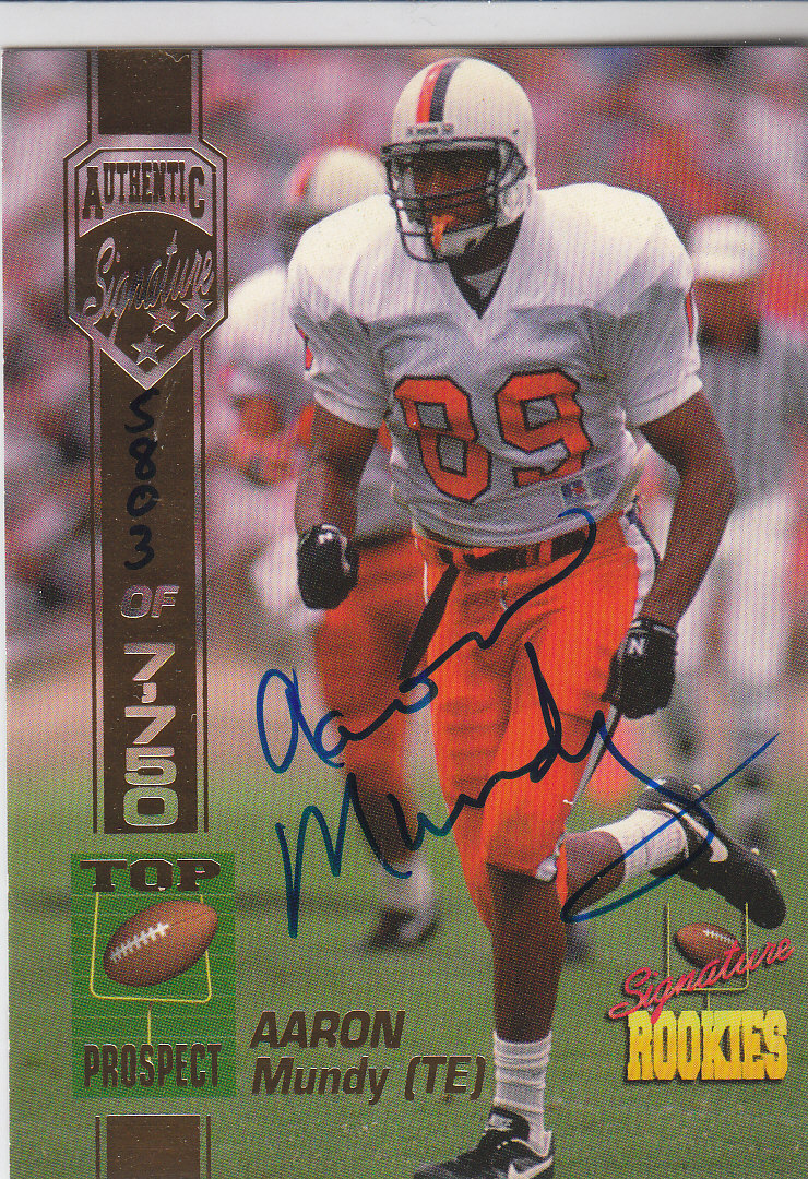 1994 Signature Rookies Autographs #39 Aaron Mundy