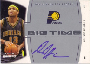 2004-05 Fleer Genuine Big Time Autographs #DH David Harrison