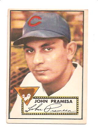 1952 Topps #105 Johnny Pramesa