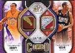 2009-10 SP Game Used Combo Patches #CPBY Thaddeus Young/Shannon Brown