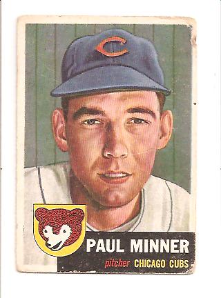 1953 Topps #92 Paul Minner DP