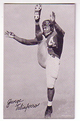 1948-52 Exhibit W468 Black and White #48 George Taliaferro DP
