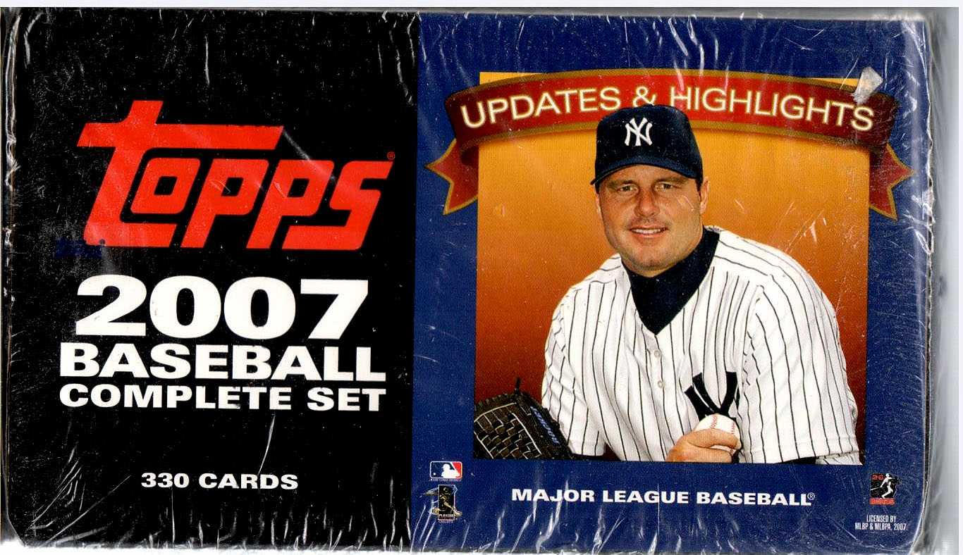 2007 TOPPS BASEBALL UPDATES & HIGHLITES FACTORY SET