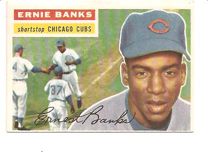 1956 Topps #15 Ernie Banks DP