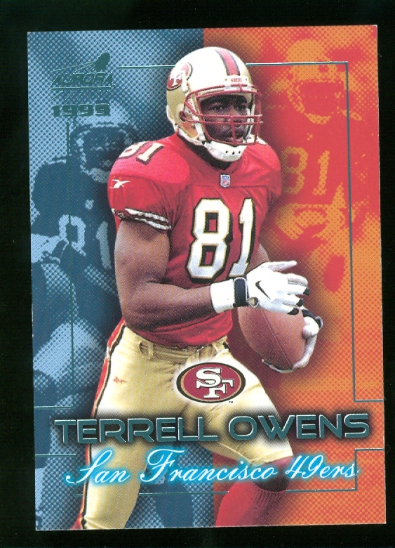 1999 Aurora Championship Fever Platinum Blue #16 Terrell Owens