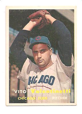 1957 Topps #74 Vito Valentinetti RC