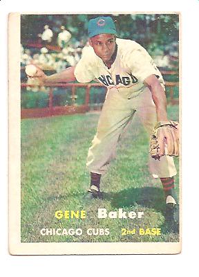 1957 Topps #176B Gene Baker COR