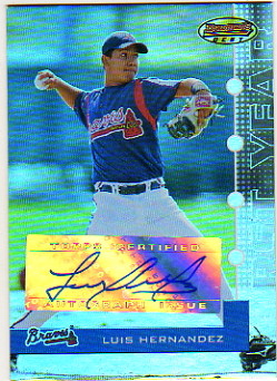 2005 Bowman's Best #134 Luis Hernandez FY AU RC