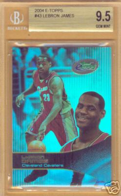 2003 eTopps #43 LeBron James/10000