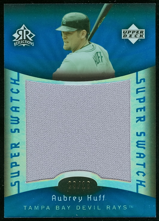 2005 Reflections Super Swatch Blue #AH Aubrey Huff