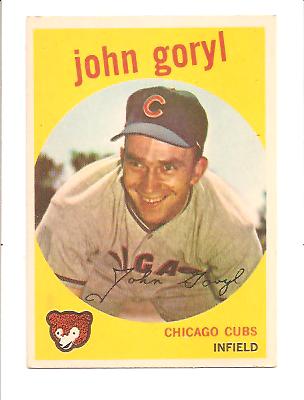 1959 Topps #77 John Goryl