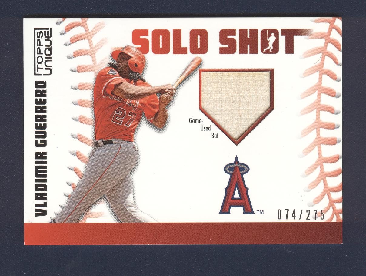 2009 Topps Unique Solo Shot Relics #VG Vladimir Guerrero