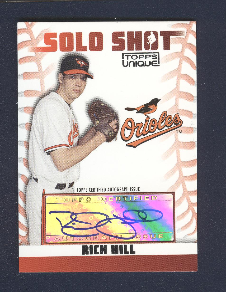 2009 Topps Unique Solo Shots Autographs #RH Rich Hill