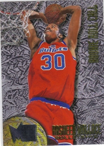 1995-96 Metal Rookie Roll Call Silver Spotlight #R10 Rasheed Wallace