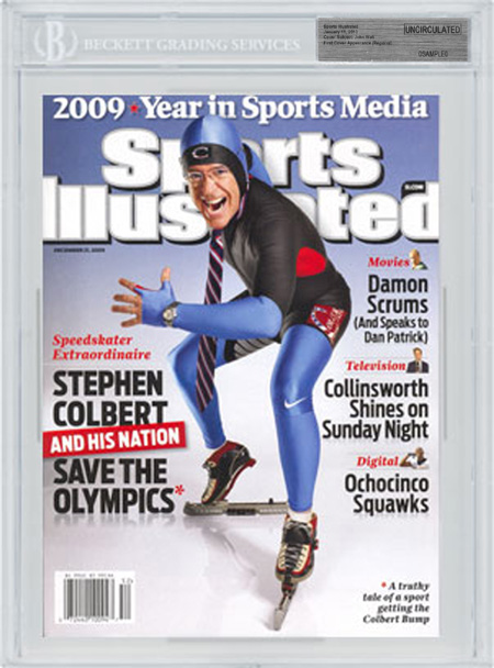 SPORTS ILLUSTRATED BGS SI Uncirculated Stephen Colbert Speed Skating
