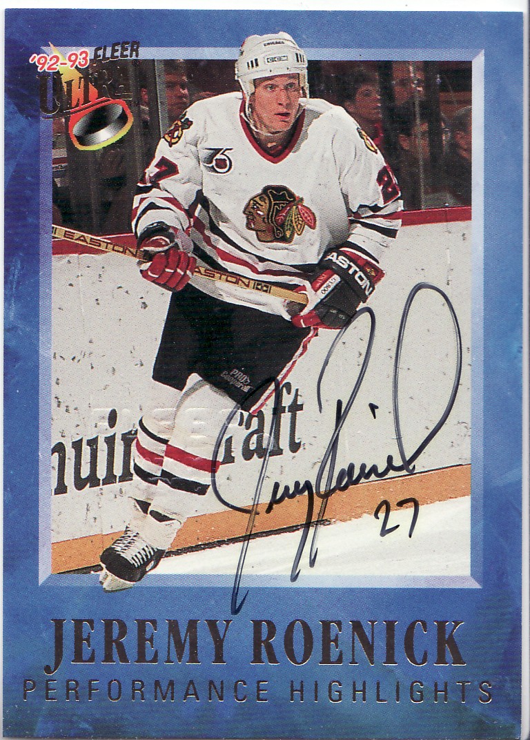 1992-93 Ultra Jeremy Roenick #AU Jeremy Roenick AU