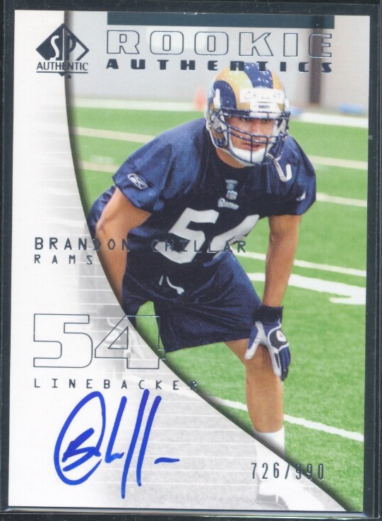 2004 SP Authentic #151 Brandon Chillar AU RC
